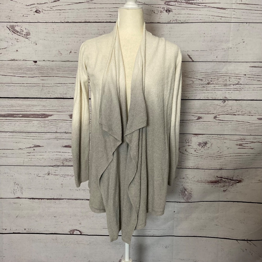 Barefoot Dreams Calypso Women's M Bamboo Ombre Open Front Cardigan Sweater